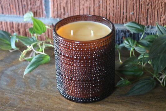 Amber Beeswax Jars