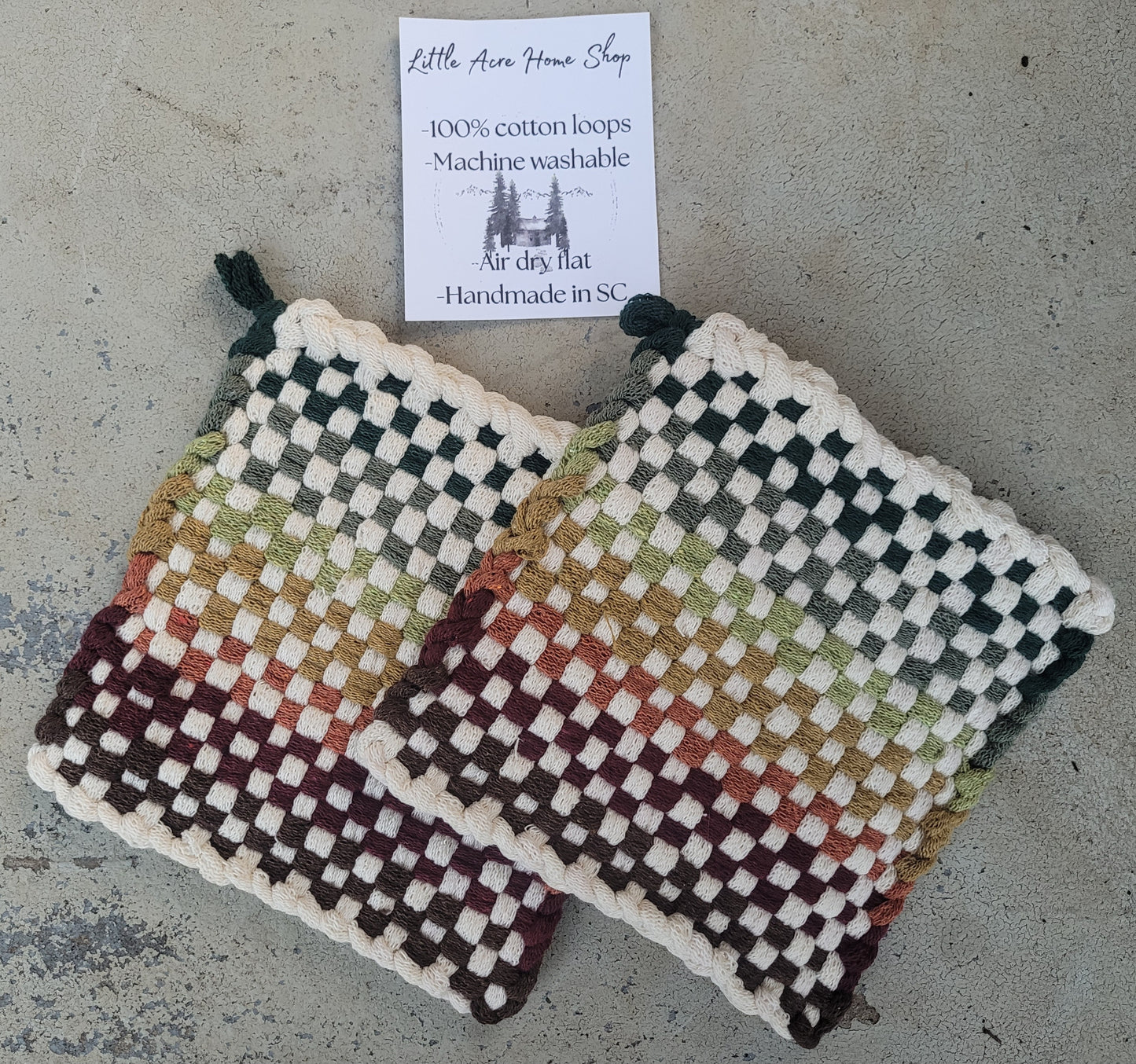 The Cabin Pot Holders (TRADITIONAL)