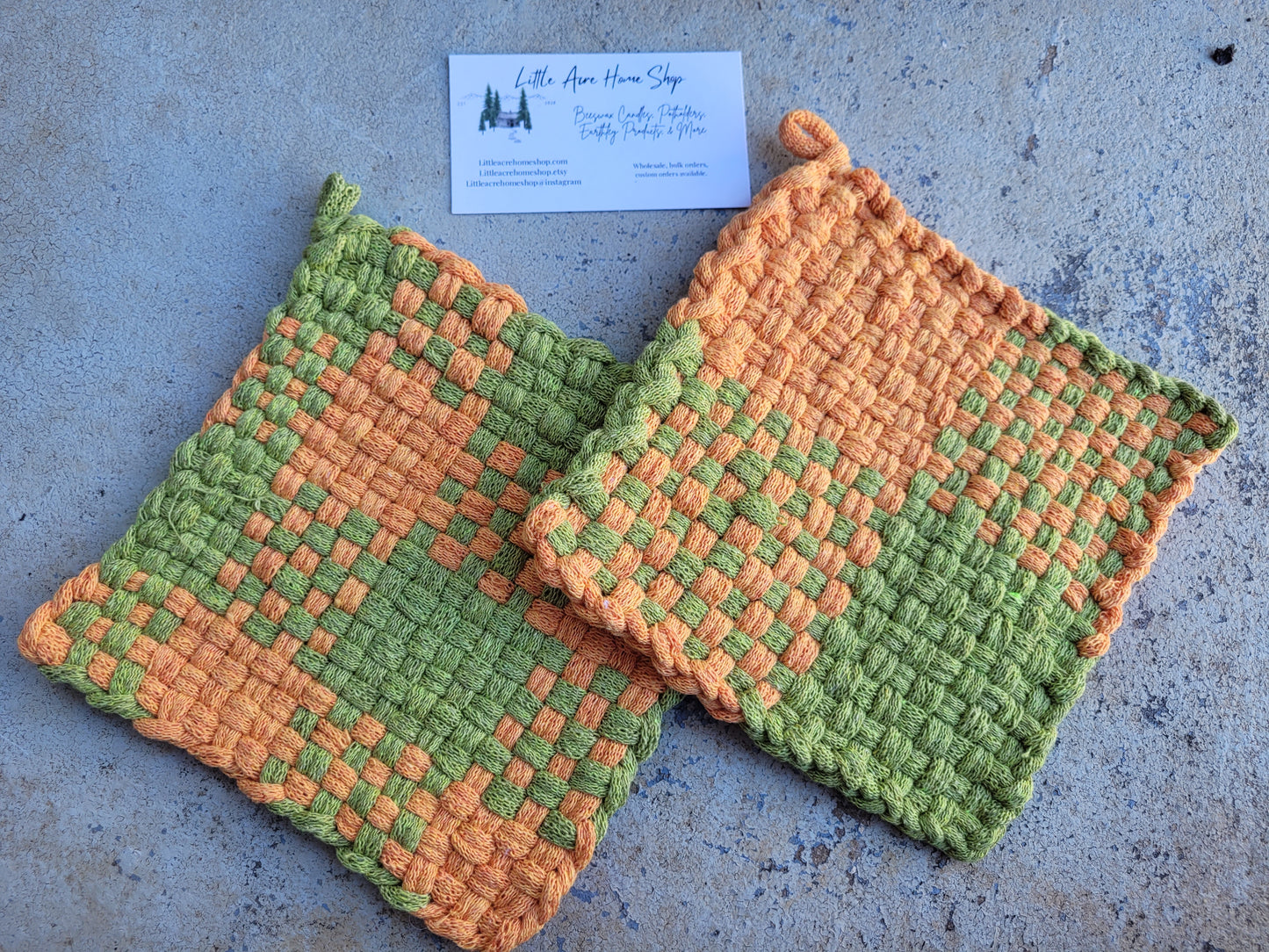 Orangesicle(Traditional size Potholders)