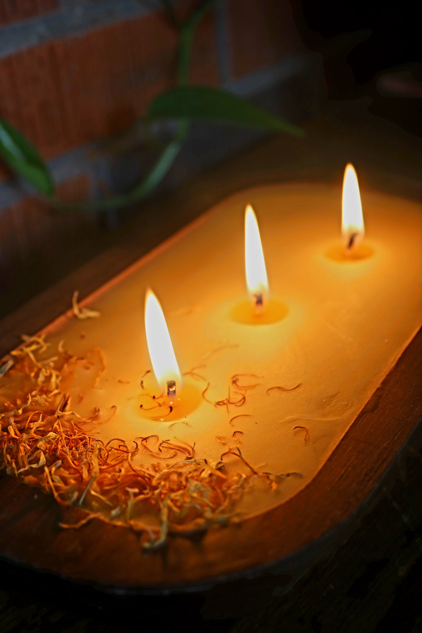 Beeswax Dough Bowl Candle